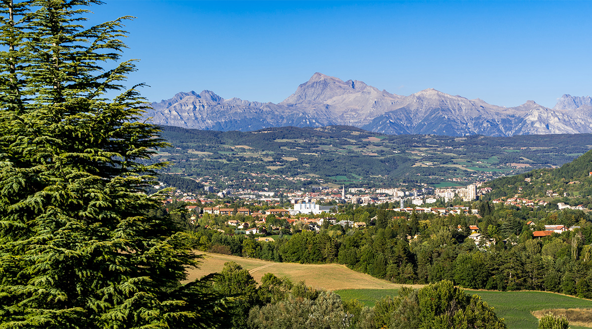 Panoramic view of Gap, Hautes-Alpes, Provence